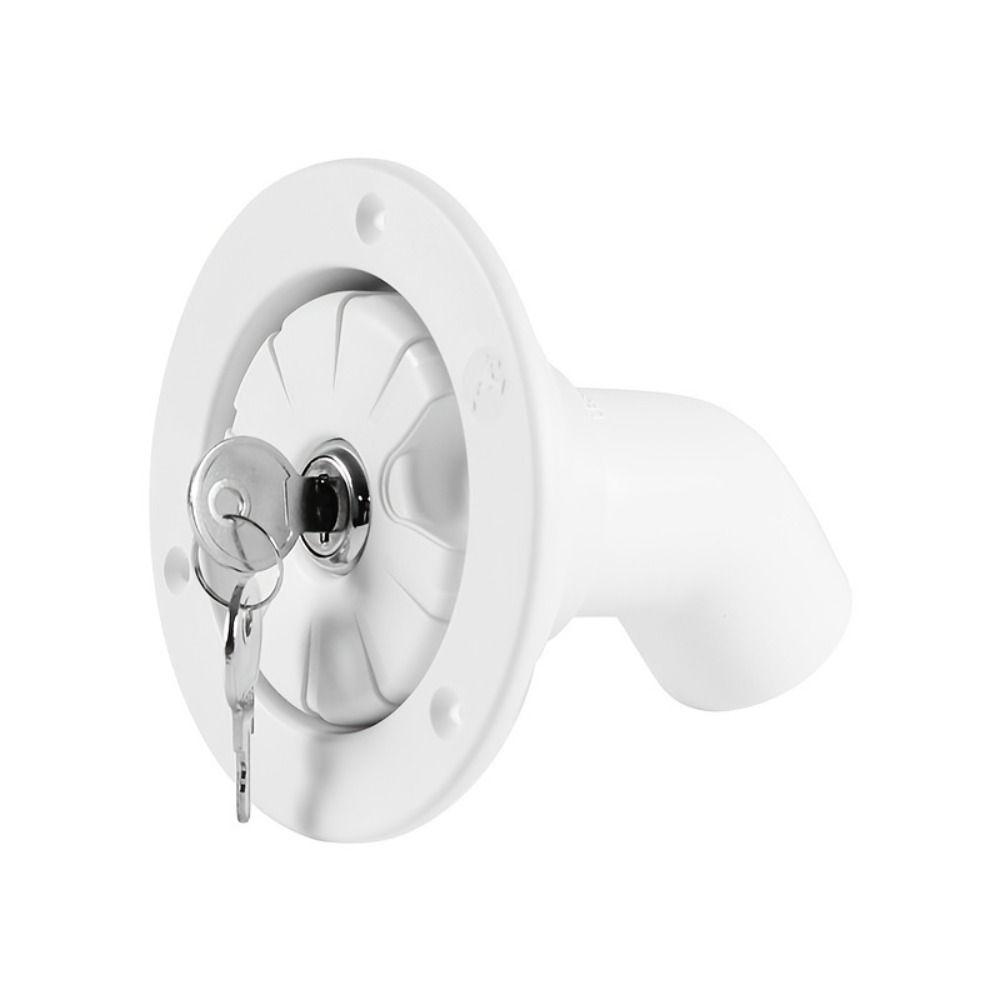 White/Black Gravity Water Inlet Lockable Water Inlet Filler Tough Fill Hatch  Camper