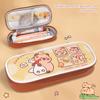 Portable Cartoon Capybara Pencil Case Large Capacity Multi-Functional Stationery Box Waterproof Storage Bag School Supplies