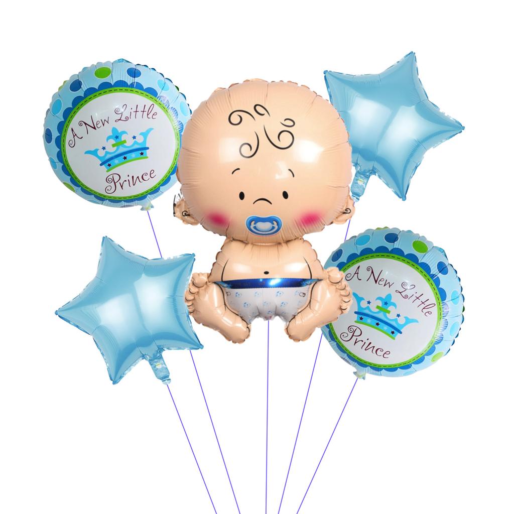 Baby Boy And Girl Babyshower Blue Pink Baby Birthday Christening Holiday Balloon Decoration Set