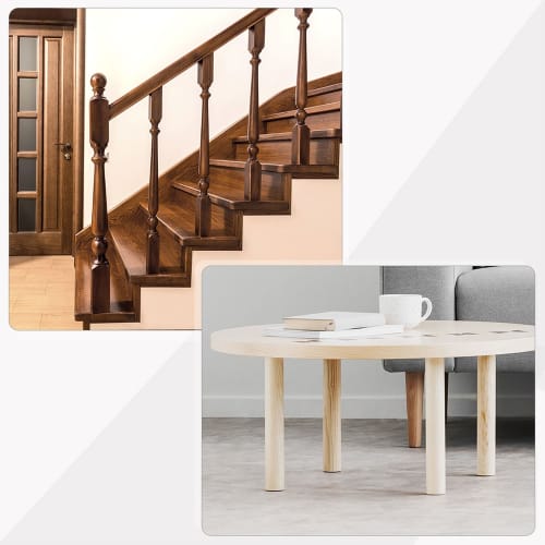 uxcell M6 Hanger Bolts, 24-Piece Set, Double-Ended Screws, 30mm Dowel Screws, Double-Ended Screws for Connecting Wooden Furniture, Joints, Repairs, an