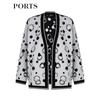 PORTS Women's Ink Halo Jacquard Cardigan