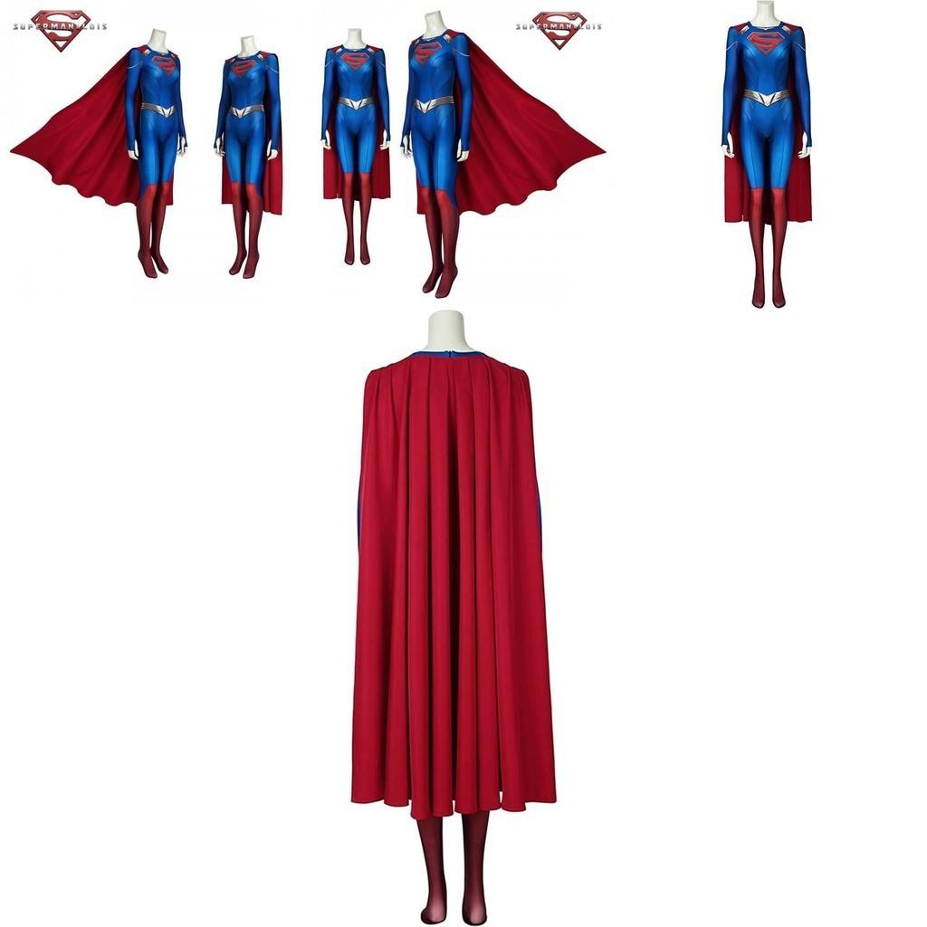 Hochwertiges Superman und Lois Cosplay-Outfit Dehnbarer Spandex-Stoff für Komfort