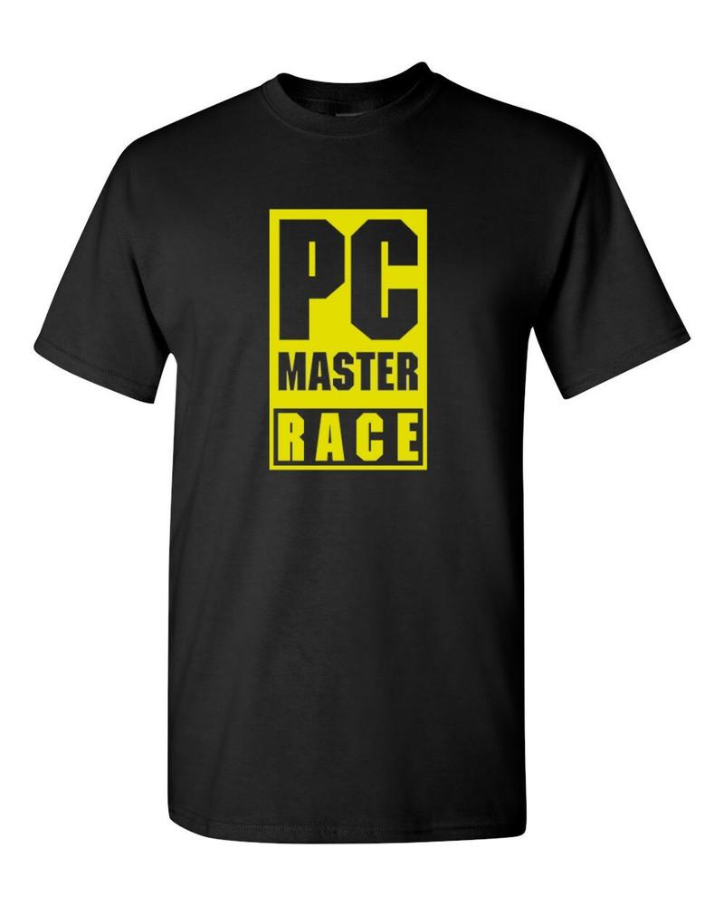 PC Master Race PC GAMER Logo Cotton Blend T shirt Short Sleeve Multiple Sizes Unisex T-Shirt XXXL