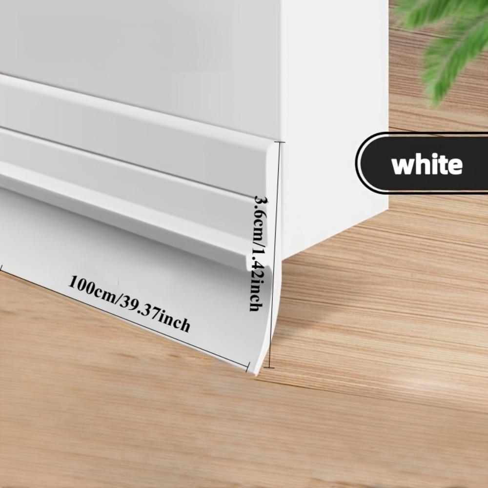 Silicone Door Bottom Seal Strip Soundproof Waterproof Draft Proof Easy Install for Bathroom Room Doors Sound Proof Wall Panels