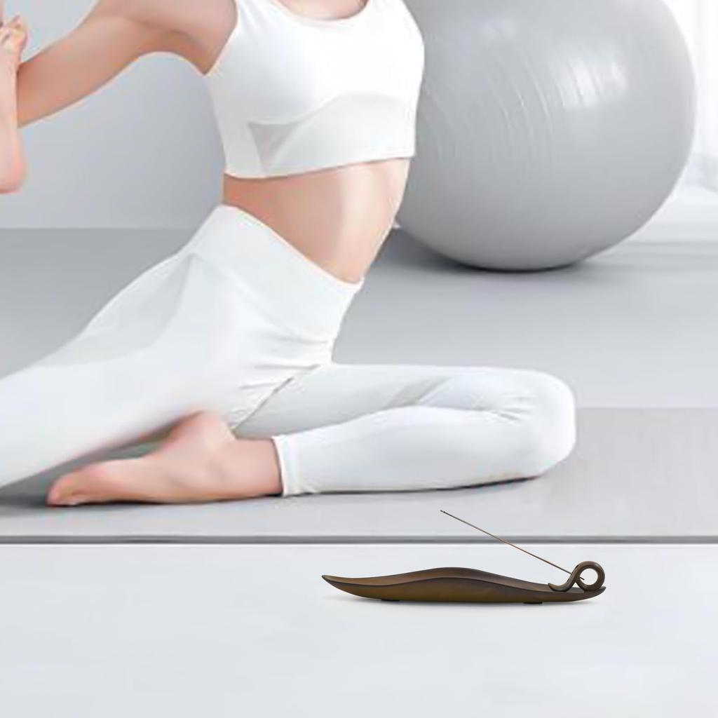 MrMrKura Ceramic Incense Burner, Incense Holder, Tea Ceremony, Incense Holder, Horizontal Stand, Stylish Japanese Style, Ideal for Meditation,