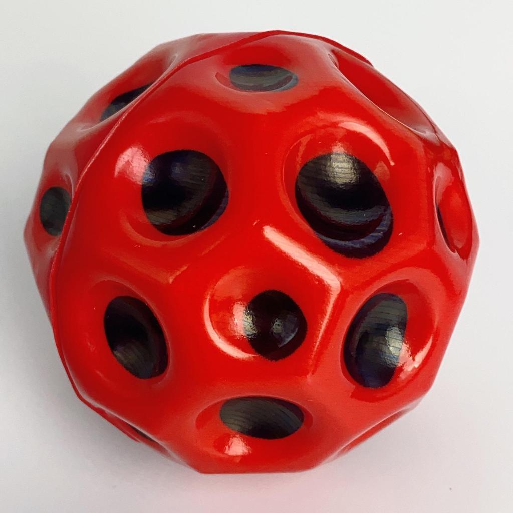 7cm High-Rebound PU Bouncy Ball - Coral Moon Rubber Wrist Toy, Hot Seller