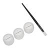 3PCS Eyebrow Mapping Paste Kit with Brush Washable Clear Lines Microblading Brow Paste 30g