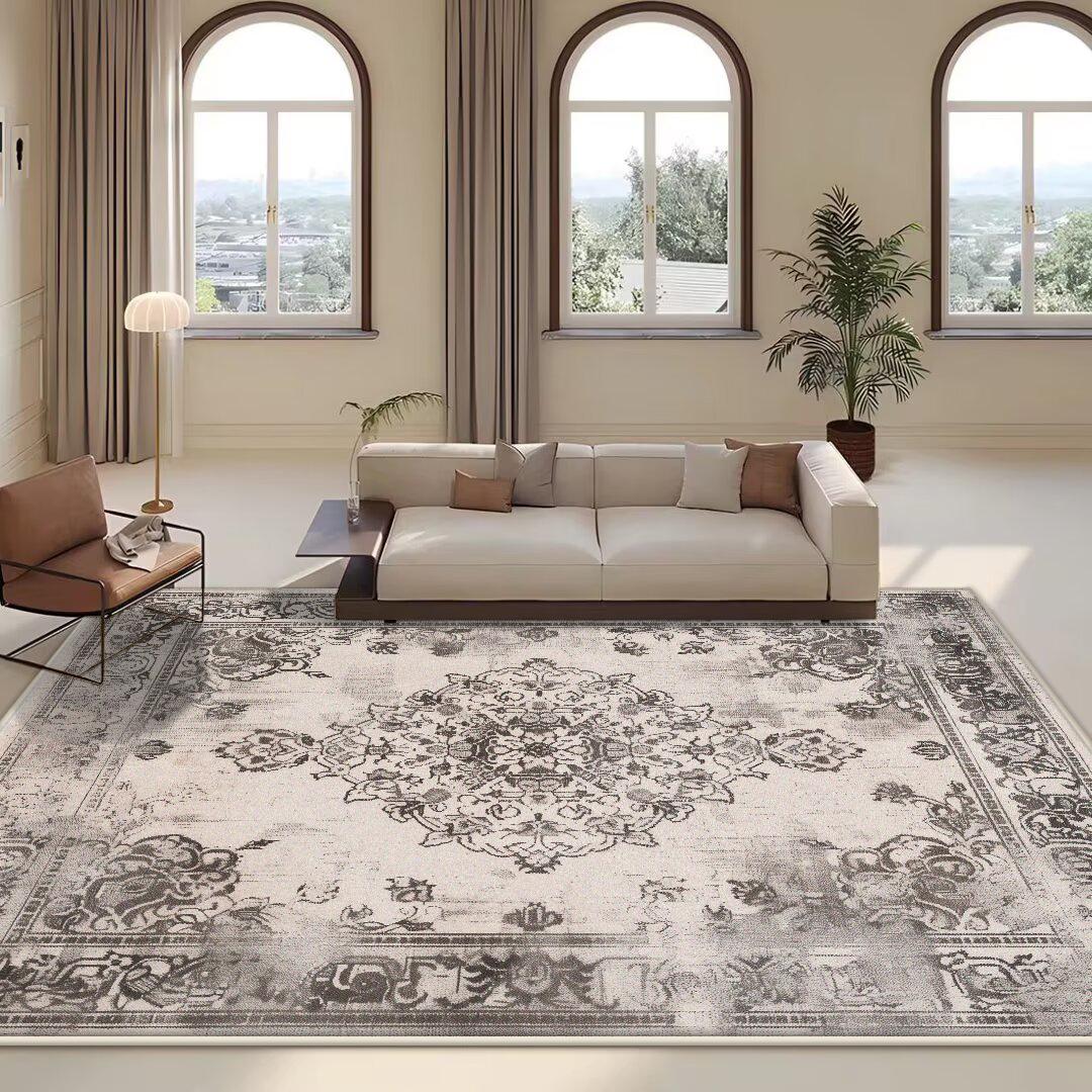 

Persian Retro Large Living Room Carpet Boho Home Decor Washable Rug Antiskid Floor Mat Easy Cleaning Lounge Coffee Tables 60*90cm