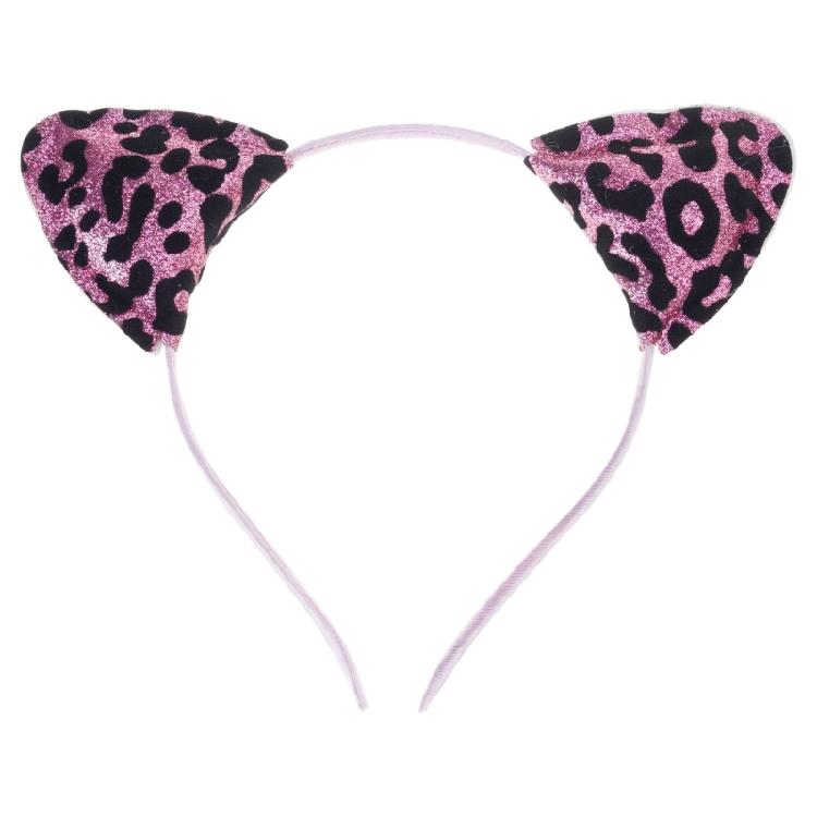 Leopard Cats Ear Headband for Adult Kids Birthday Party Roleplay Costume Headpiece Teens Cosplay Costume Makeup Hairhoop