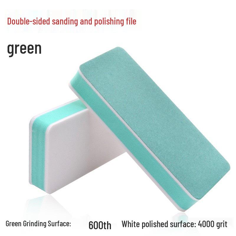 Two-sided Polishing Block for Nails: Sponge Sandpaper Nail Art Tool
