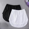 5XL Plus Size Shirt Extenders Women Fake Shirt Tail Irregular Skirt Blouse Tail Hem Soft Detachable Underskirt Sweater Hemline