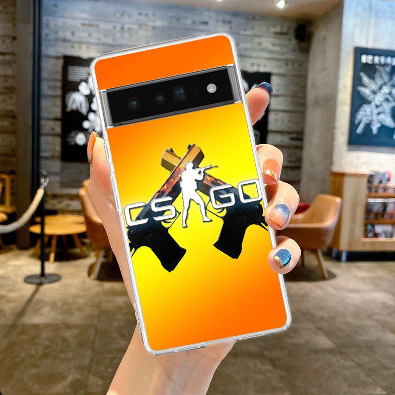 Counter Strike CS GO Hot Game Phone Case Cover for Google Pixel 9 8 7 6 5 4 4XL Silicone 7A 6A 5A 4A 3A Pro XL Transparent Shell