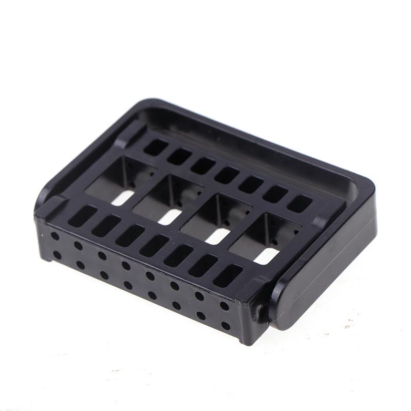 16 Holes Nail Drill Bits Holder Stand Display Nail Grinding Tool Showing Foldable Organizer Container Manicure Drill Accessory
