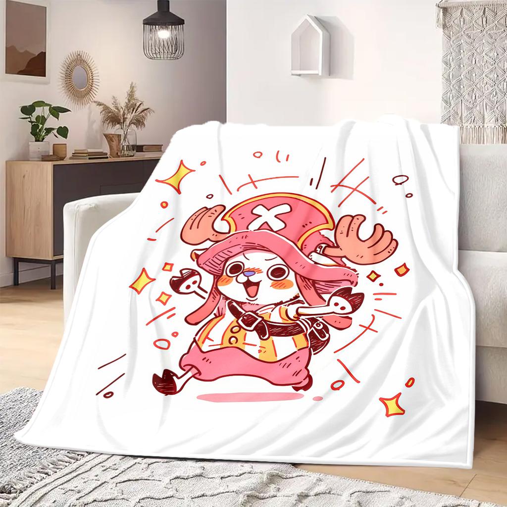 Tony Tony Chopper Print Blanket Warm Comfortable Flannel Blanket Suitable for Bedrooms,Sofas, Beds,Chairs,Travel -QIAO142