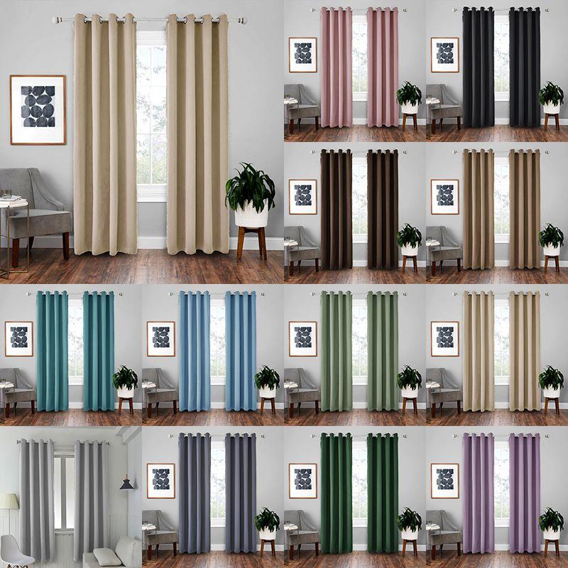 Modern Curtains Blackout For Living Room Curtains Window Lined Panel Curtain