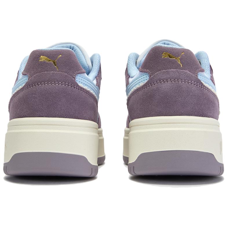 Puma Rebound Comfortable Versatile Breathable Low-Top Sneakers Women sneakers White Blue 403512-01