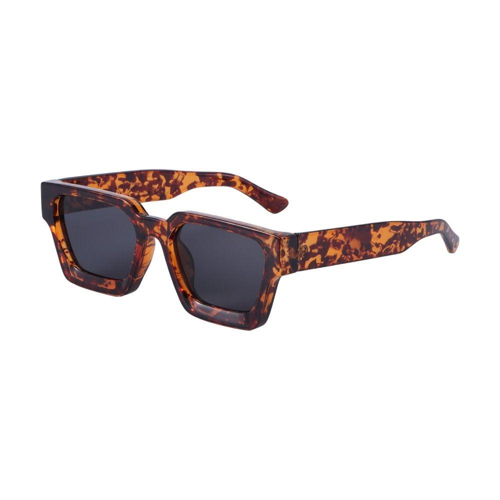 

Fashion UV400 Chunky Black Sun Glasses Sunglasses for Women Men Shades Thick Frame Leopard