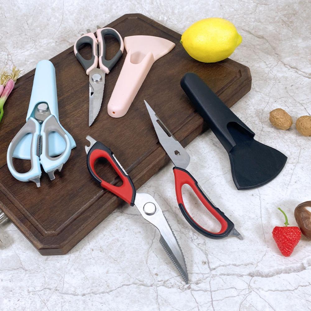 Removable Kitchen Shear Magnetic Barbecue Scissor Multifunctional Chicken Bone Scissor  Fish