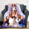 Gizmo Pile Basket Fantasy Flannel Blanket Super Soft Warm Cozy Blanket For Sofa Bed Office Travel Allseason Home Decor Gift