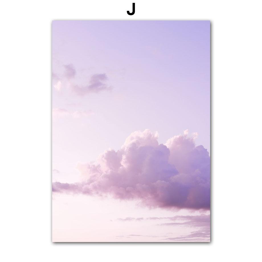 Wall Art Dreamy Purple Tropical Beach Coconut Tree Seagull Starfish Canvas Painting Living Room Decor Posters And Prints Picture