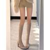 High Heel Boots Winter Skinny Boots High Elastic Boots Pointed Thick Heel Knight Boots Women