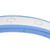 Smarter gewichteter Hula-Hoop, Massage-Hula-Ring mit 16 abnehmbaren Knoten, 360 Grad automatisch rotierender Ball, Digitaler Zähler Hellblau