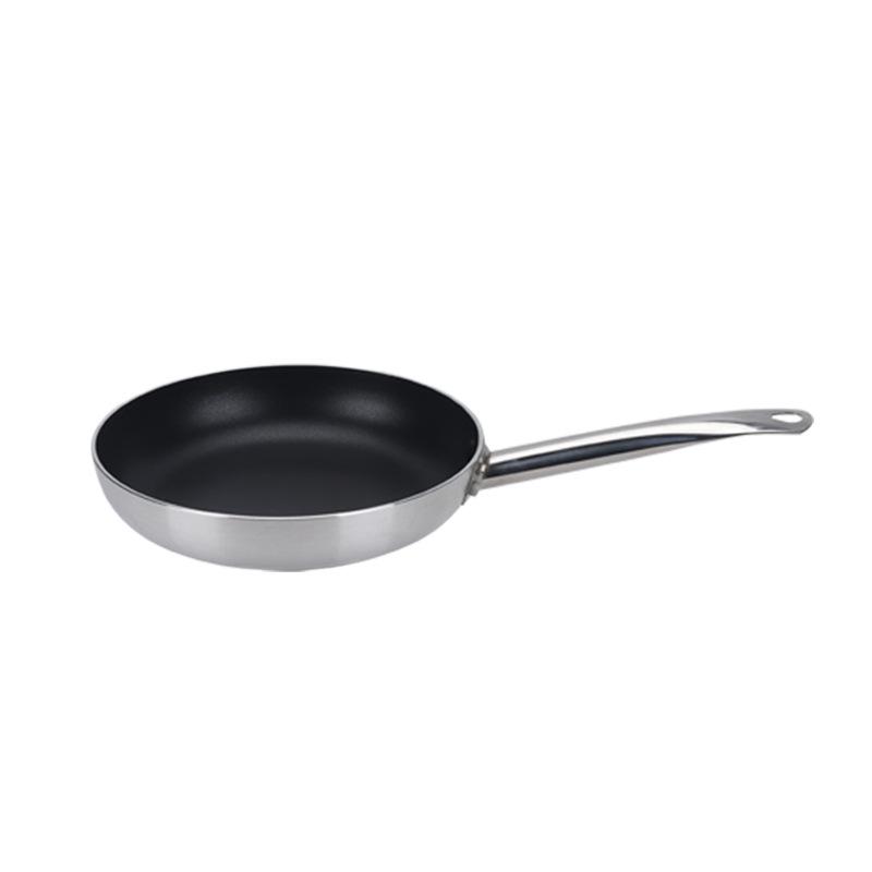 Non-Stick Single Handle Frying Pan for Steak, Eggs, and More - Compatible with Gas and Induction Cookers.