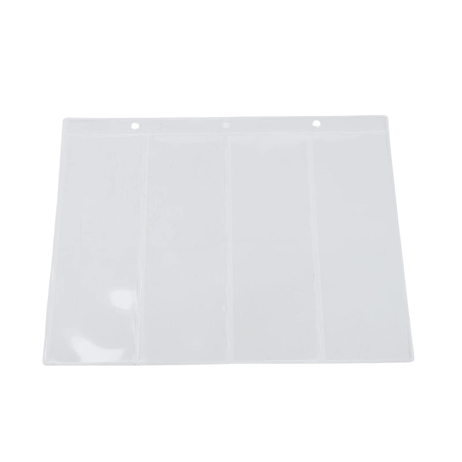 

4 Pockets Paper Money Page Transparent Album Banknotes Bill Note Sleeves 10pcs Stamps Book Collector Currency Leaf China Mainland