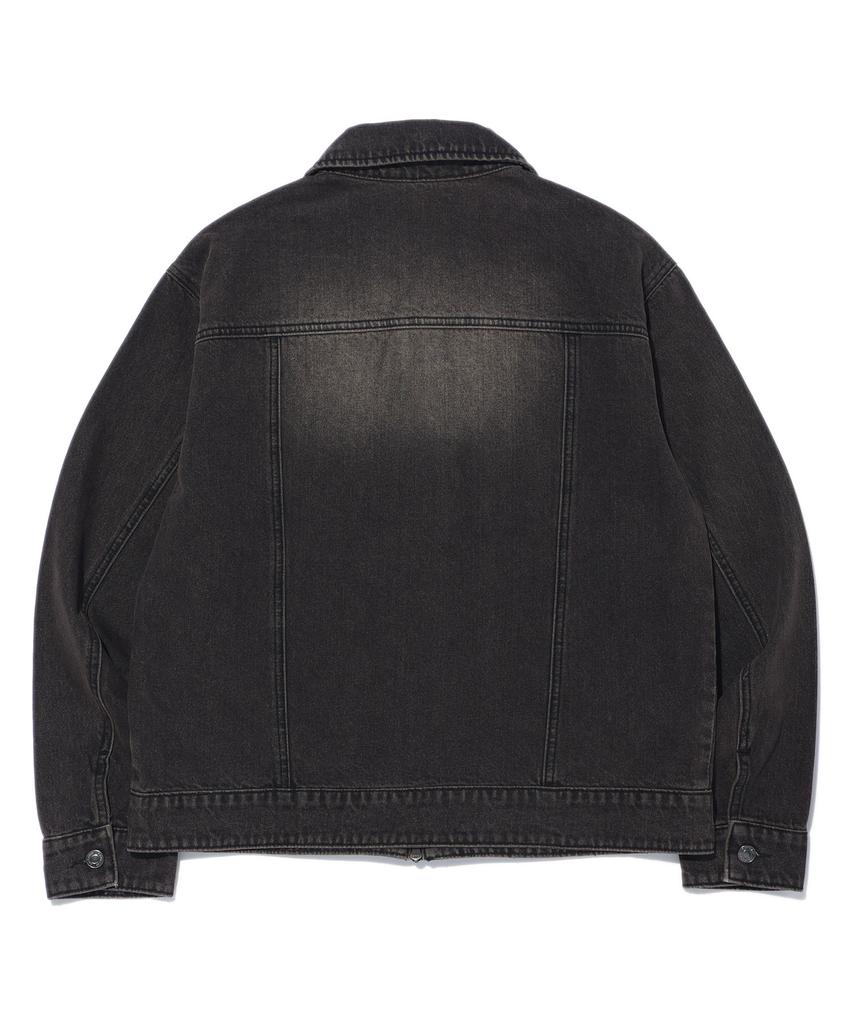 RAYFIKERS Brush Cut Denim Jacket Mq1Ju019_Black