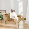 Cat Sofa Bed Kitten Scratching Comfortable Anti Slip Decorative Raised recliner for Small