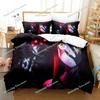 Anime Mieruko-chan The Girl Who Can See Them Bedding Set Boys Girls Twin Queen Size Duvet Cover Pillowcase Bed Kids Adult029963
