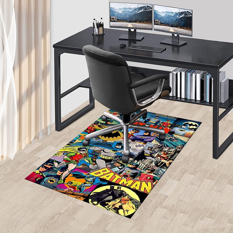 

Batman,Gotham City Office Carpet Chair Mats, Home Decor Dormitory Floor Protector With Anti-Skid Backing, Large Area Coverage, Christmas Dec 60cm by 90cm