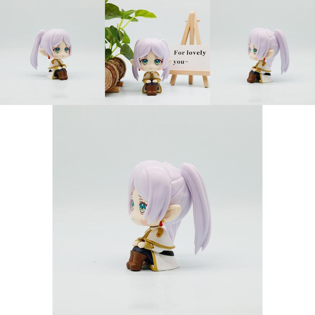 Sitting Frieren Pvc Collectible For Car Dashboard Desk Decor