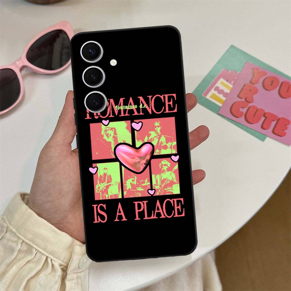 

Band F-Fontaines DC Romance Phone Case For Samsung S 24 fe 25 Ultra plus 20 lite 21 30 22 23 24 22 Ultra 5G Fundas Samsung S30 5G