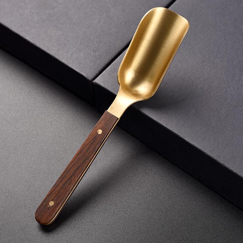 Ebony and Copper Wood Tea Spoon