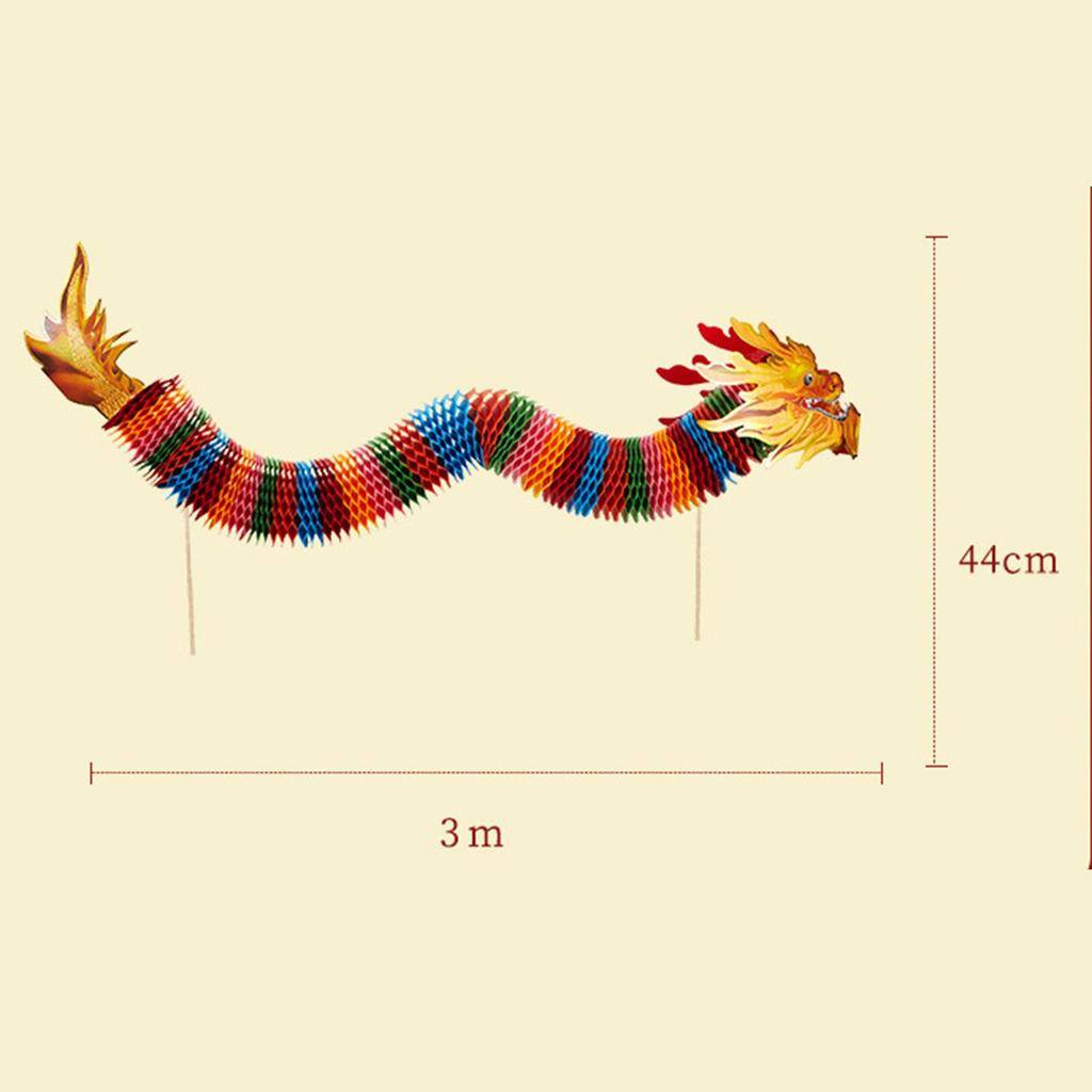 Ručně vyráběné papírové dračí hračky Dekorace pro Rok draka 2025 3D čínský Nový rok