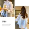 Polo Collar Thin Chiffon Shirt Single Breasted Cardigan Women's Loose Sun Protection Clothing Solid Color Simple Casual Summer