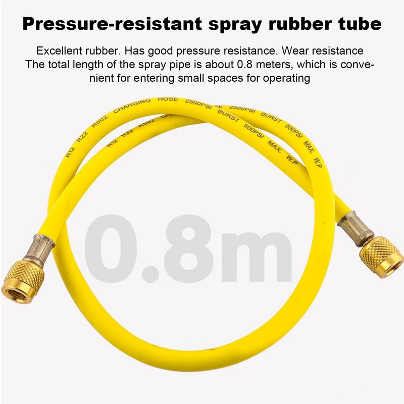 Air Conditioner System Flush Kit Car Air Conditioner System Flushing Set High Performance Automotive AC Pipe Cleaner Tool With