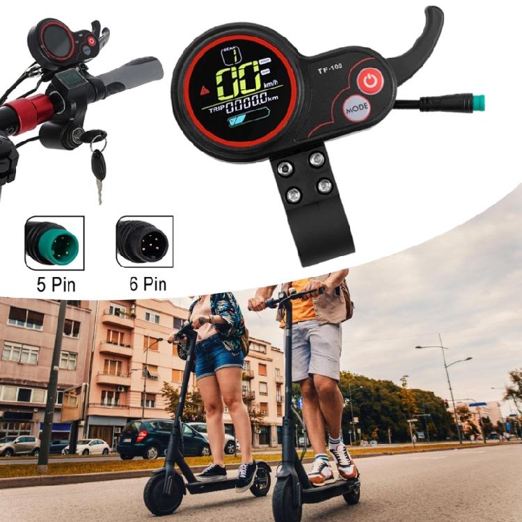 User Friendly Electric Scooter Console Instrument With Integrated Speed And Distance Information For Enhanced Experience
