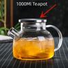 Tea Sets Big Heat Resistant Glass Teapot Flower Tea Kettle Large Clear Glass Fruit Juice Container Ceramic Teapots Droshipping