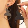 European & American Cold Style Metal Stud Earrings: Retro, High-End, Smooth Design with Personality Ear Cuffs