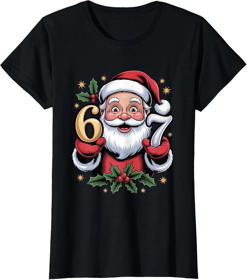 Dear Santa They Naughty Ones Christmas Xmas Ladies  Crewneck T-Shirt 3XL