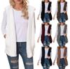 Damen Weste Winter Warm Hoodie Mit Kapuze Outwear Casual Mantel Plüsch Jacke Outwear