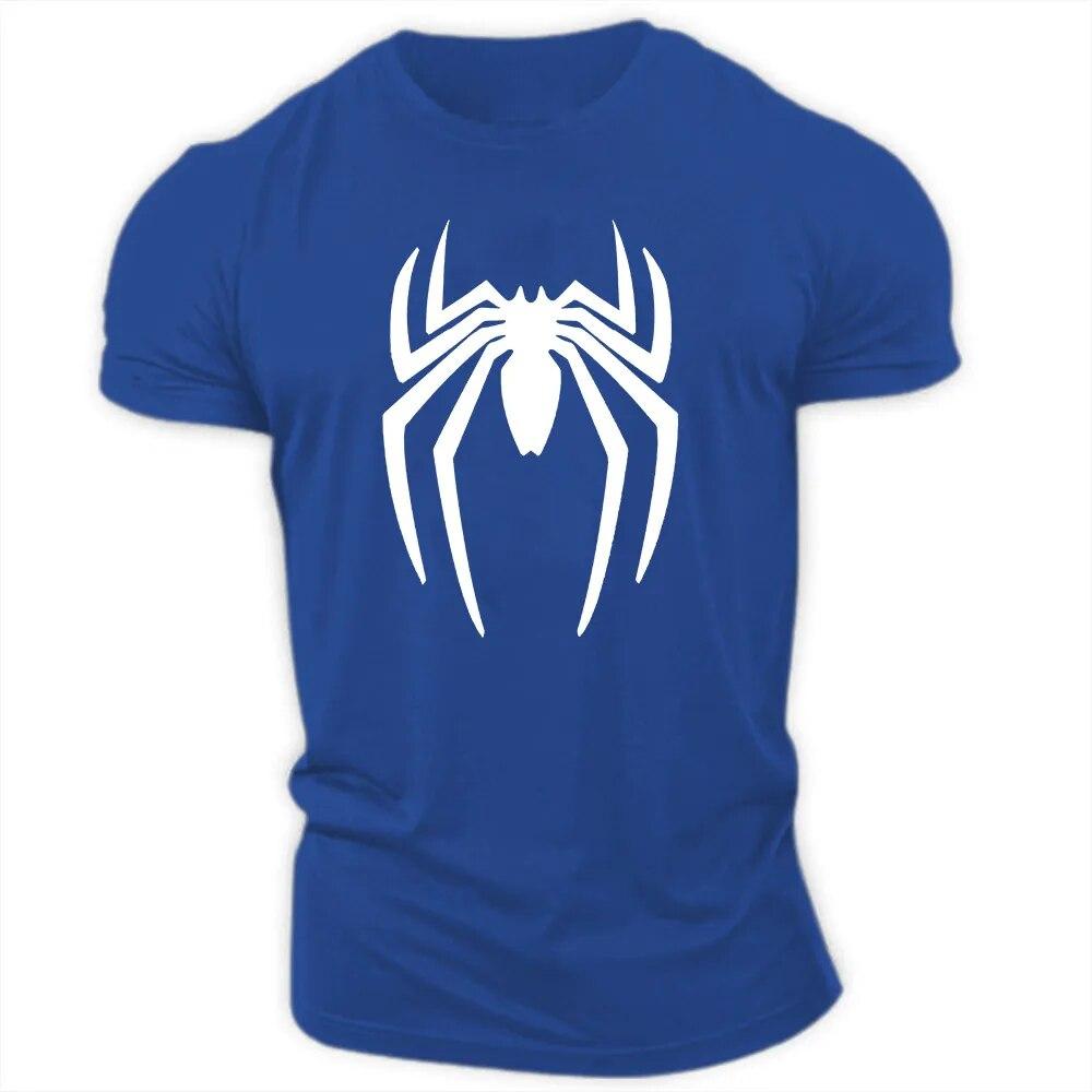 Summer Casual Sports Fashion 3D Printed Spider Adult Crewneck Short Sleeve Large Size Men's T-shirt Loose Quick Dry Comfortable