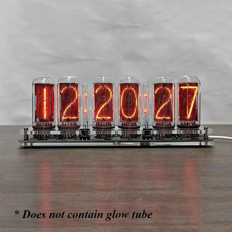 6-Position IN-18 Glow Clock Motherboard Nixie Tube Clock Base Electronic Numbers Watch Maintenance Desktop DIY Accessories