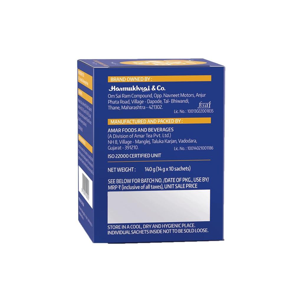 Society One Minute Tea Ginger Lemongrass Flavoured Instant Tea 14g X 10 Sachets Pack of 1