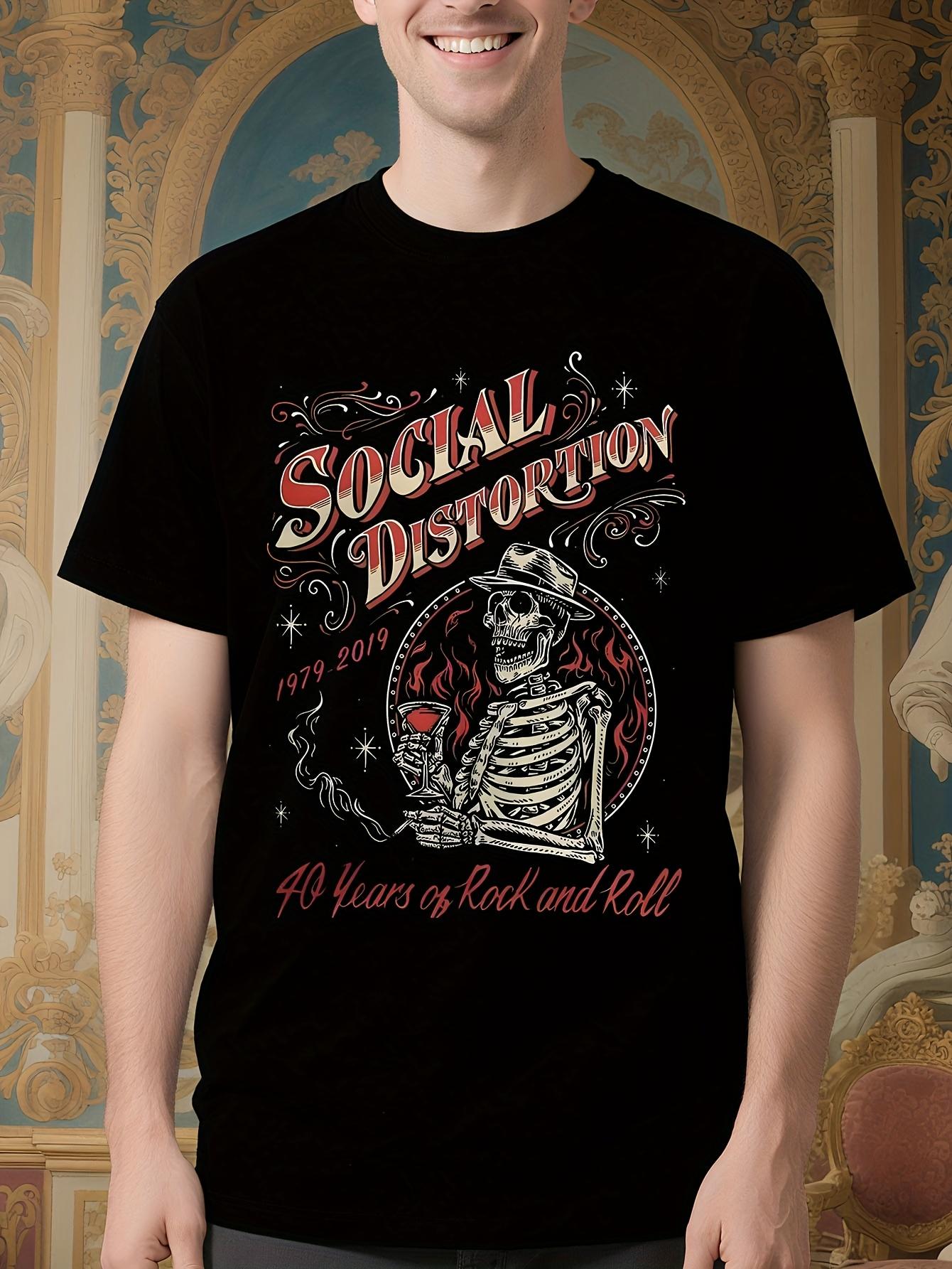 Vintage Punk Rock Band 40 Years Anniversary Tshirt - Blac... XXL