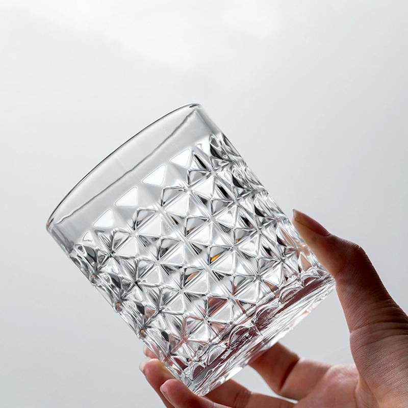 300 מ"ל/330 מ"ל זכוכית לאישה אמבוס יהלום בקבוק מים כוס ויסקי כלי שתייה לנשים כוסות מיץ כוסות ביתיות כוס משקה