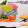 Potato Cutter Chips French Fry Maker Stainless Steel Wavy Knife French Fries Chopper Potato Knife Chopper Crinkle Wavy Slicer