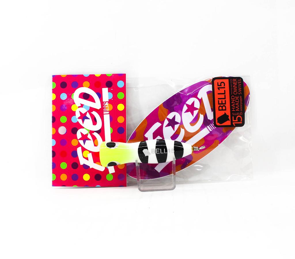 Feed Bell 15 Hand Made Wood Popper Floating Lure 15 grams 52 (3052)